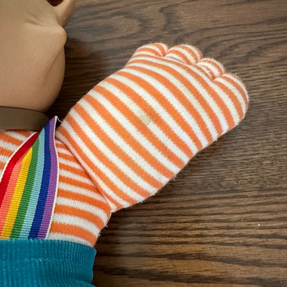 Vintage Cabbage Patch Kids KOOSAS Cat Doll Rainbow Suspenders Xavier Roberts - Picture 3 of 9